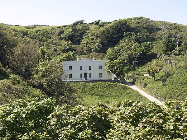 Millcombe House from across the valley © C J Webster